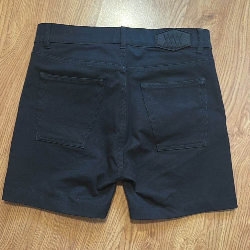 Men's Black Jean Shorts - Picture 5 of 7